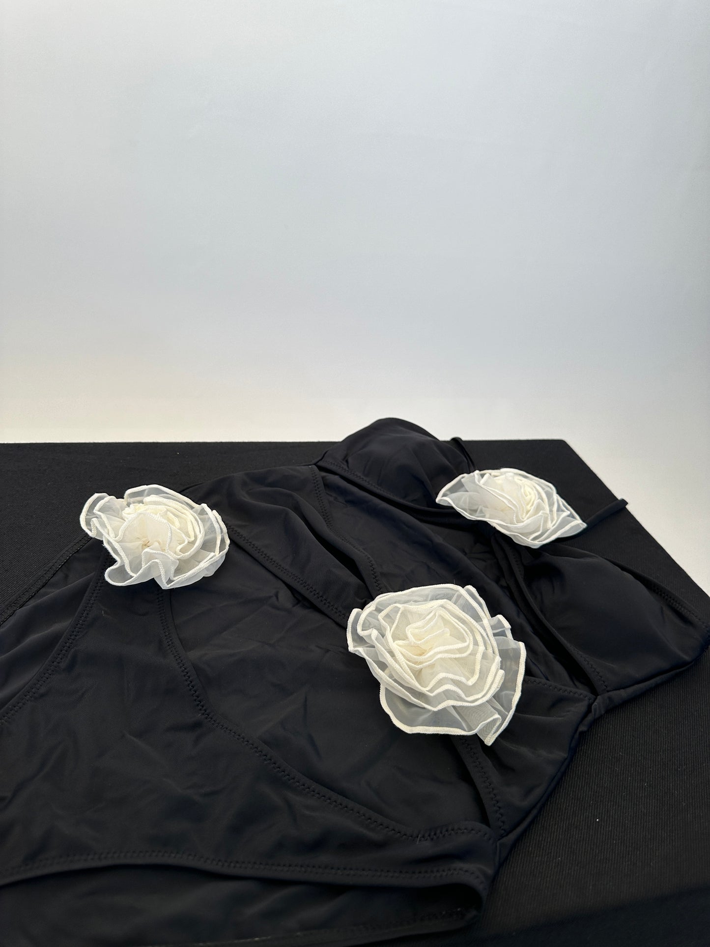 The Parisian Rose Swimsuit (Black/White)