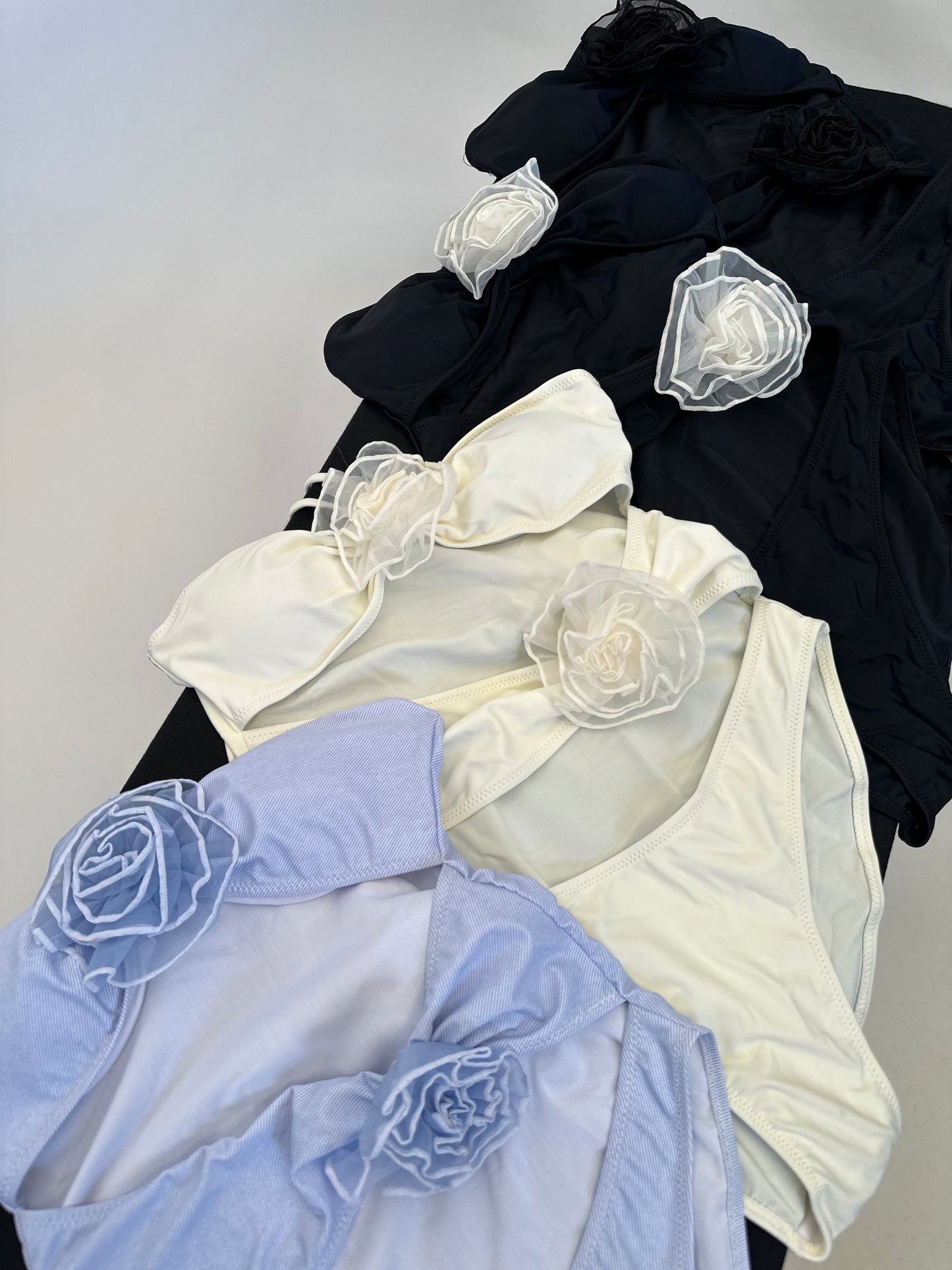 The Parisian Rose Swimsuit (Light Blue)