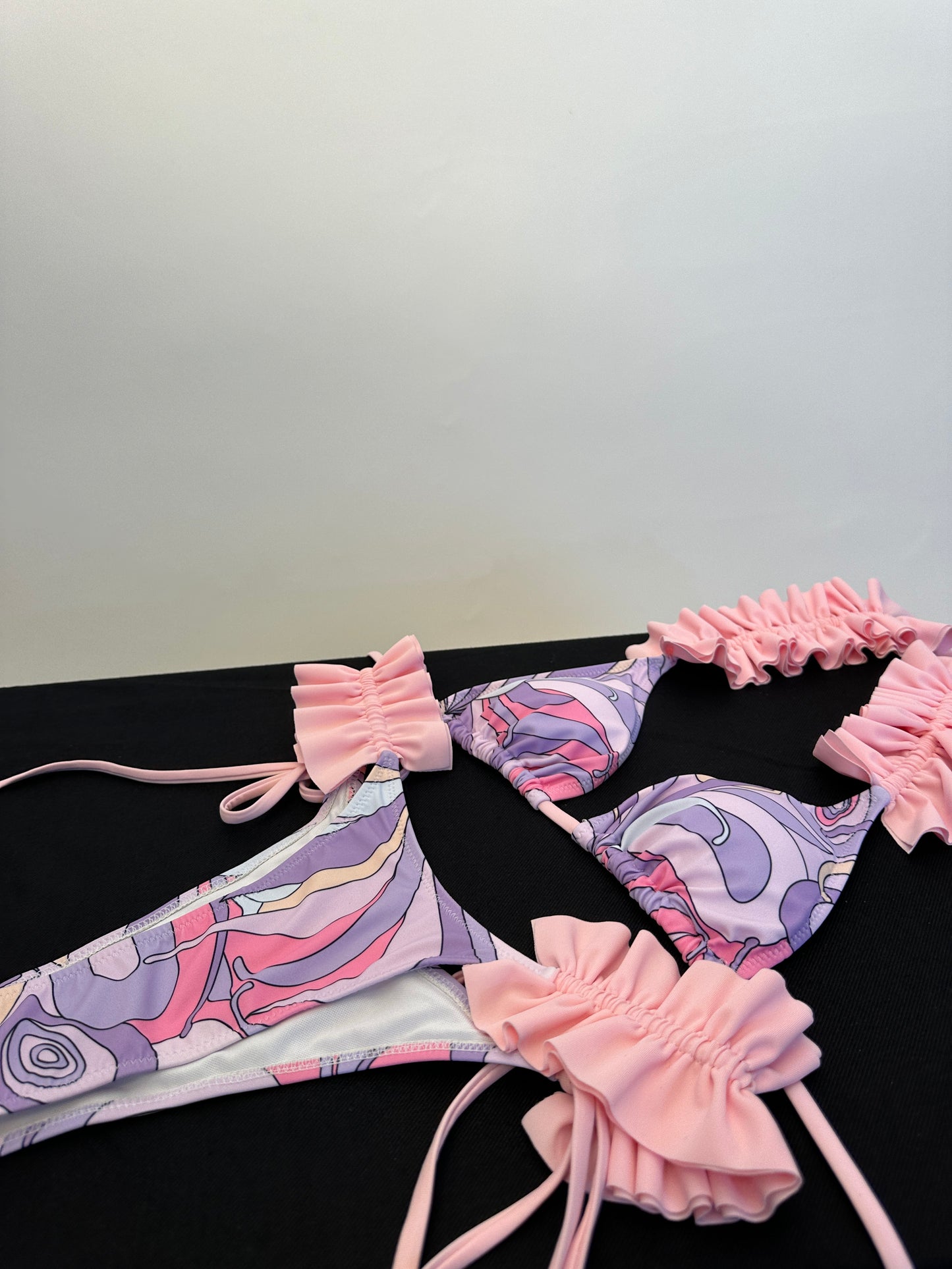 Lilac Lotus Bikini Set (Inc Skirt)